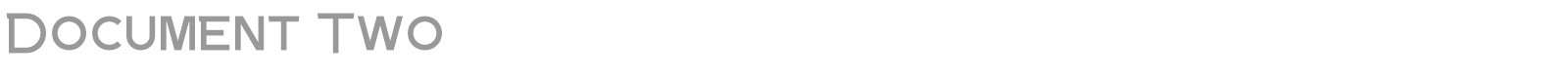 Document Two font preview